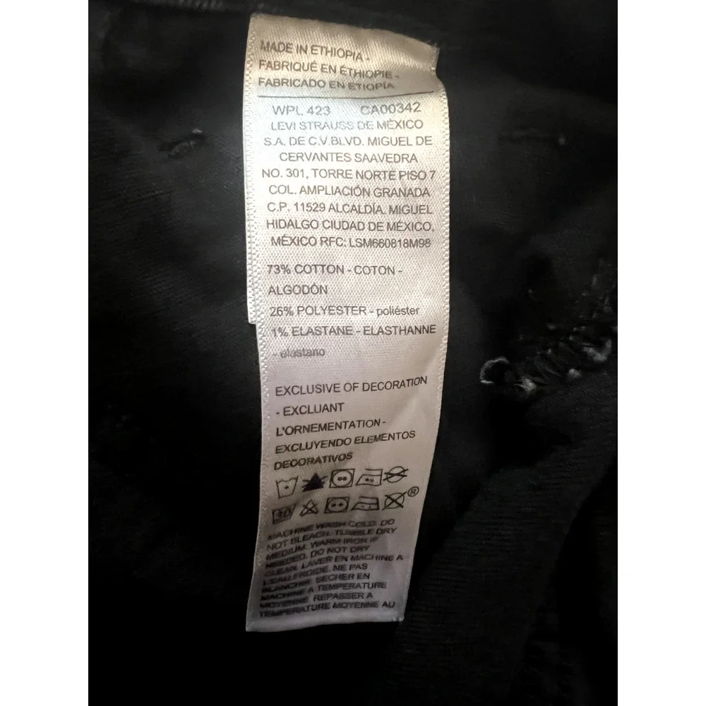 Men’s Levis Signature Black Jean Size 30x30